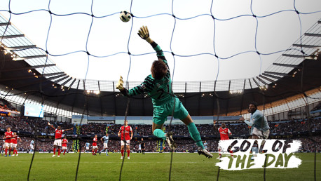 GOAL OF THE DAY: Emmanuel Adebayor sticks it to his former club with this bullet header