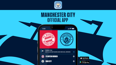 Como acompanhar Bayern de Munique x City em nosso app oficial