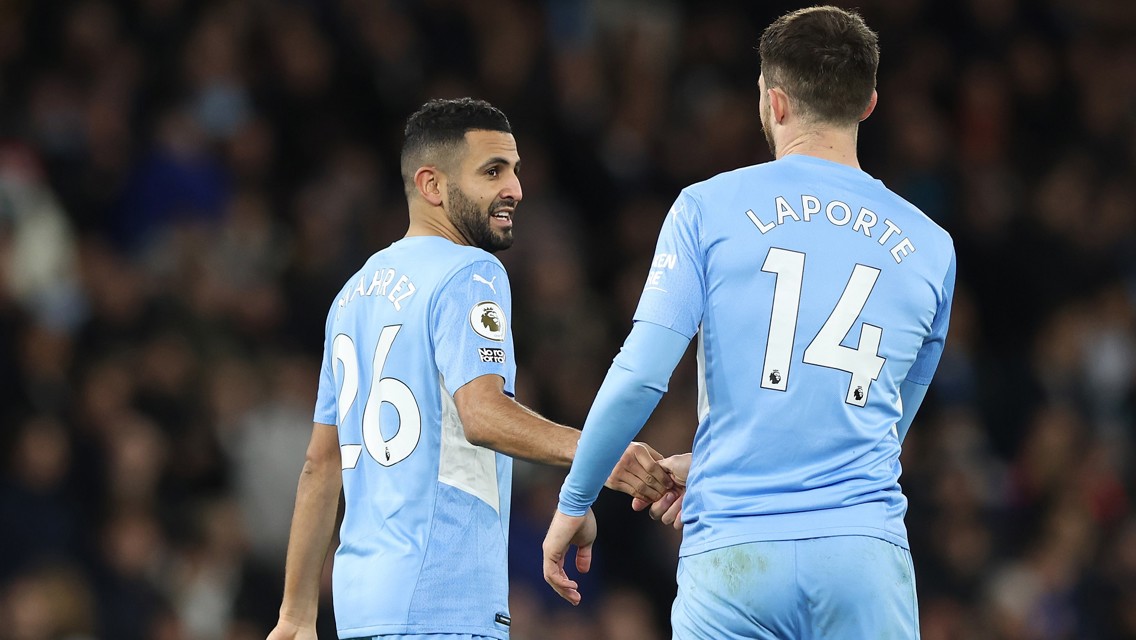 Laporte praise for 'unbelievable' Mahrez
