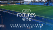 Image announcing the 2026/27 Premier League fixtures at Joie Stadium. Includes Manchester City and Premier League logos along with logos of various football clubs.