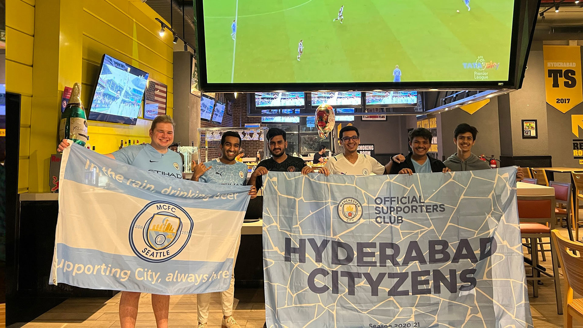 
                        Hyderabad Cityzens and Seattle City Blues link up for fan screening
                