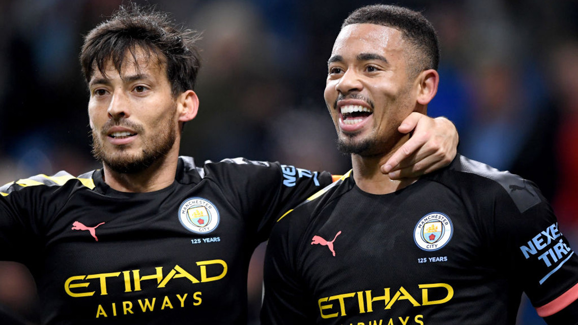 GIFT OF THE GAB: Gabriel Jesus was back on the scoresheet with a brilliant brace against Burnley