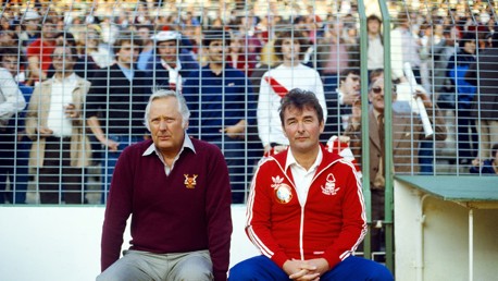 LEGENDARY TEAM: Peter Taylor (left) alongside the greatest manager England never had - Brian Cloiugh