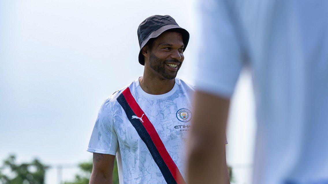 Lescott visits new community project in Washington Heights, New York  