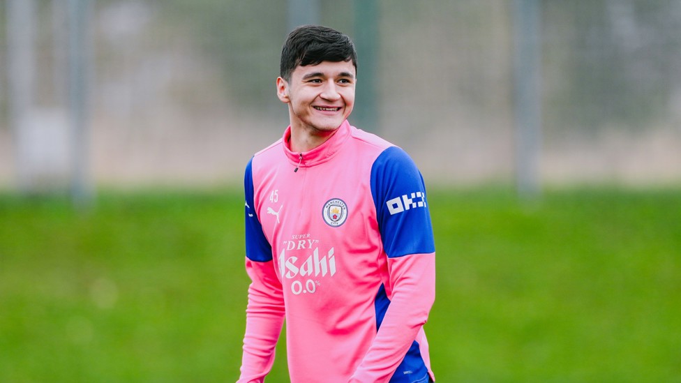 DEFENSIVE DUTIES : Abdukodir Khusanov sharpens up