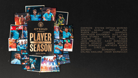 Men's Etihad Player of the Season 2024/25 Long List vote now open