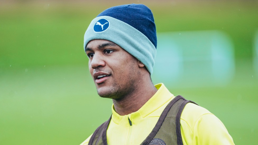 KEEPING WARM : Oscar Bobb gets involved