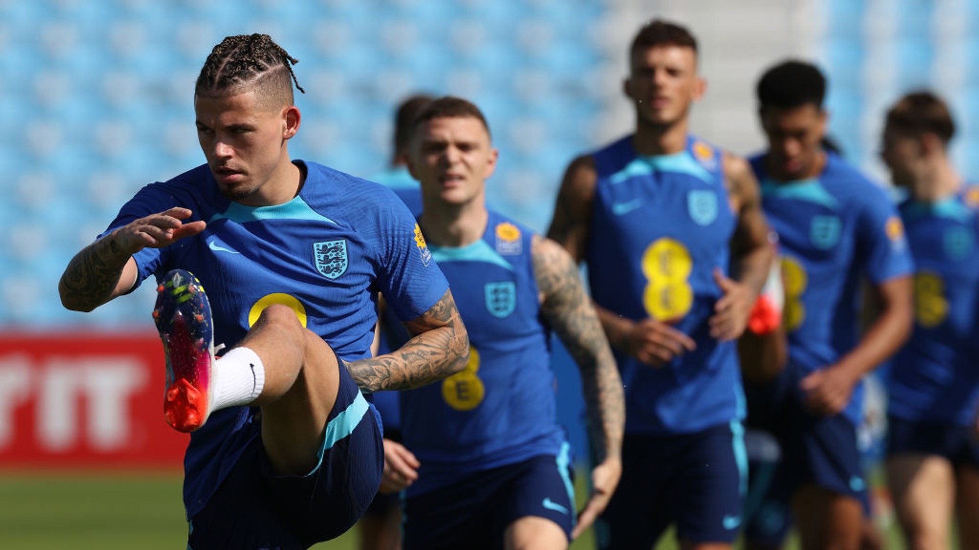 RETURN TICKET: Kalvin Phillips recovered from injury to take his place in England's squad