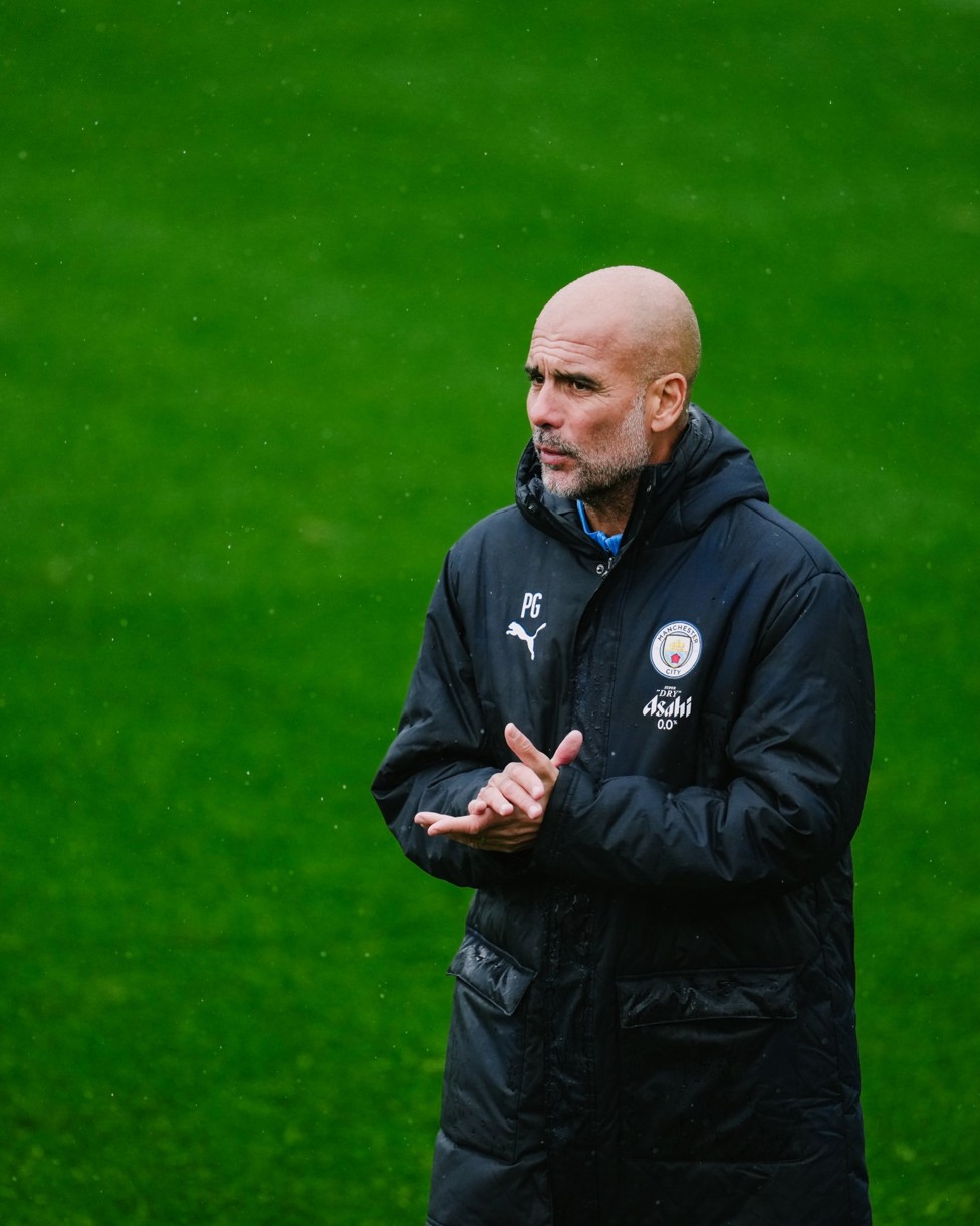 THE BOSS : Pep watches on