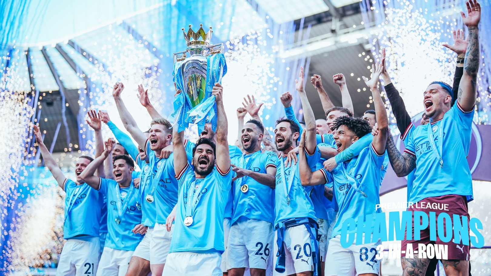 Premier League on X: 🏆 YOUR 2022/23 #PL CHAMPIONS 🏆 Congratulations,  @ManCity!  / X