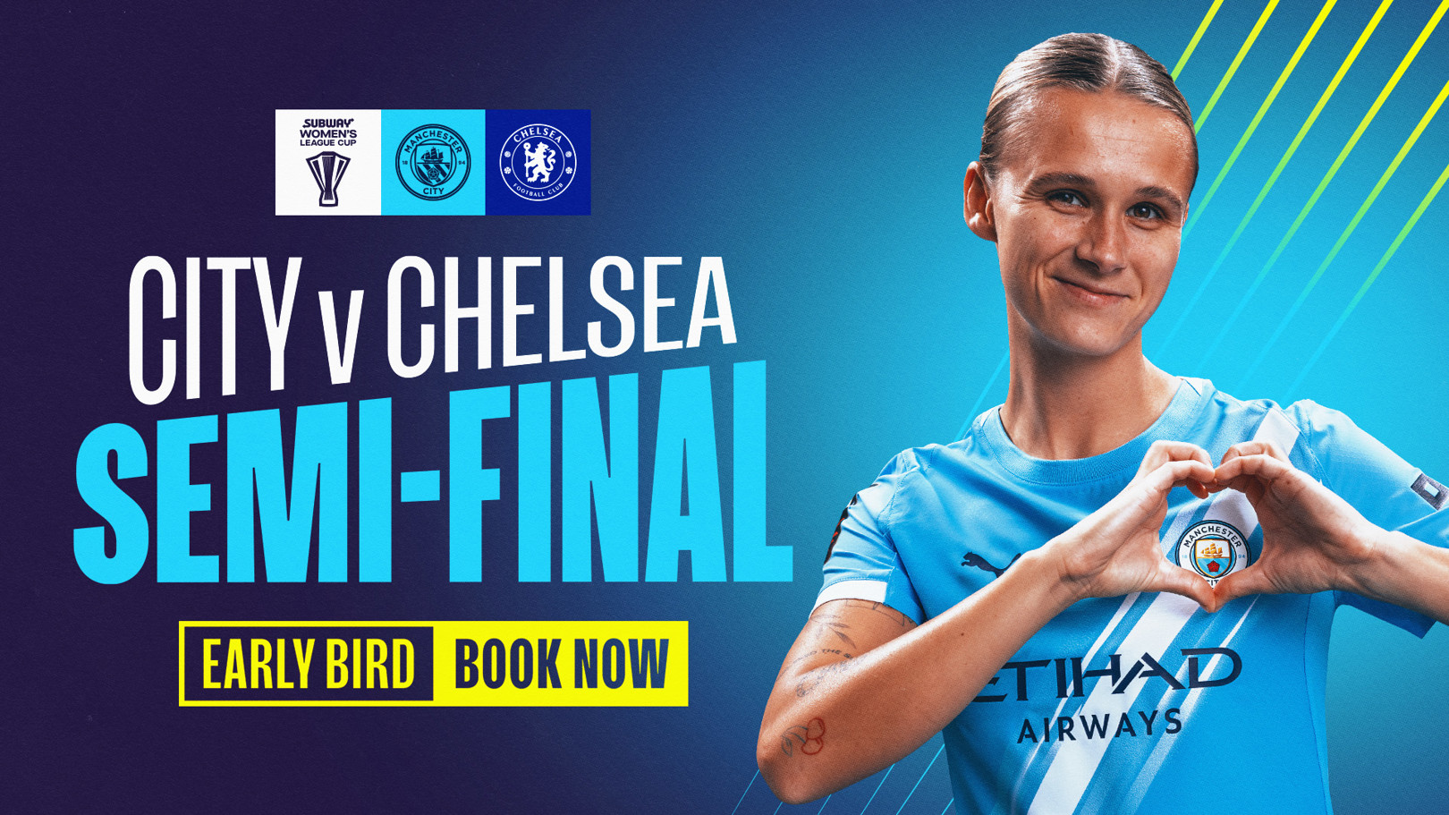 Early bird tickets available for Women's League Cup clash with Chelsea