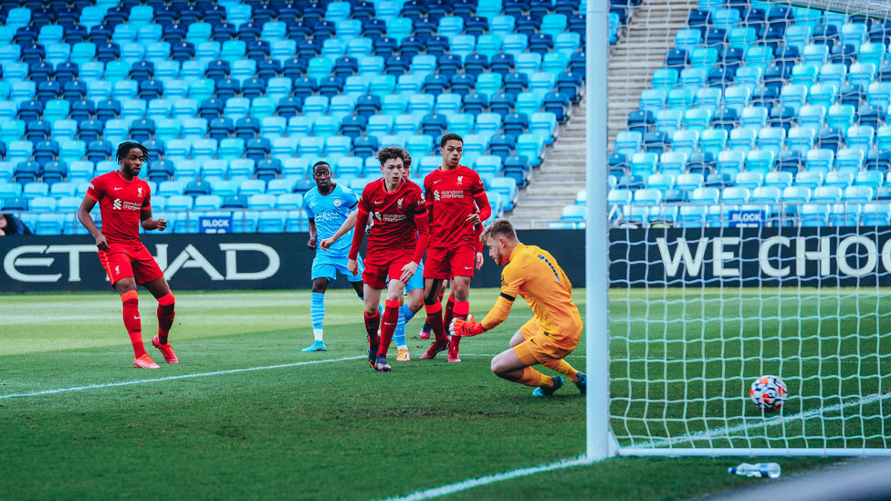 STRIKE ONE: Will Dickson's shot fires City ahead