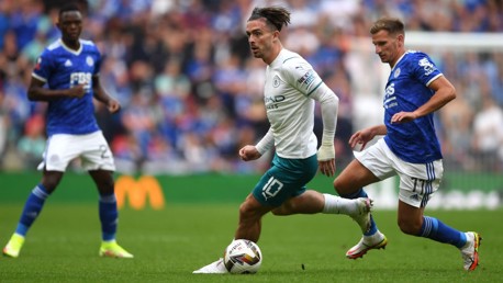 IN THE THICK OF THINGS: Grealish looks to inspire a City winner.