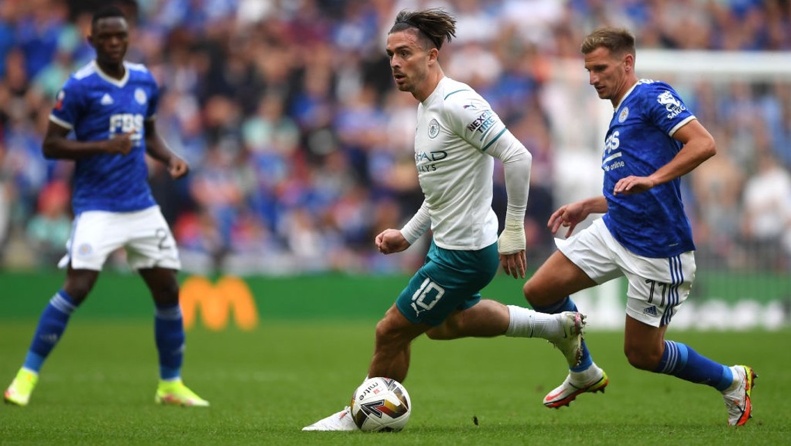 IN THE THICK OF THINGS: Grealish looks to inspire a City winner.