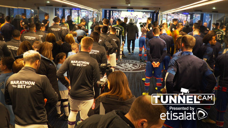TUNNEL CAM: Behind-the-scenes at the Etihad Stadium as City drew 2-2 with Crystal Palace.