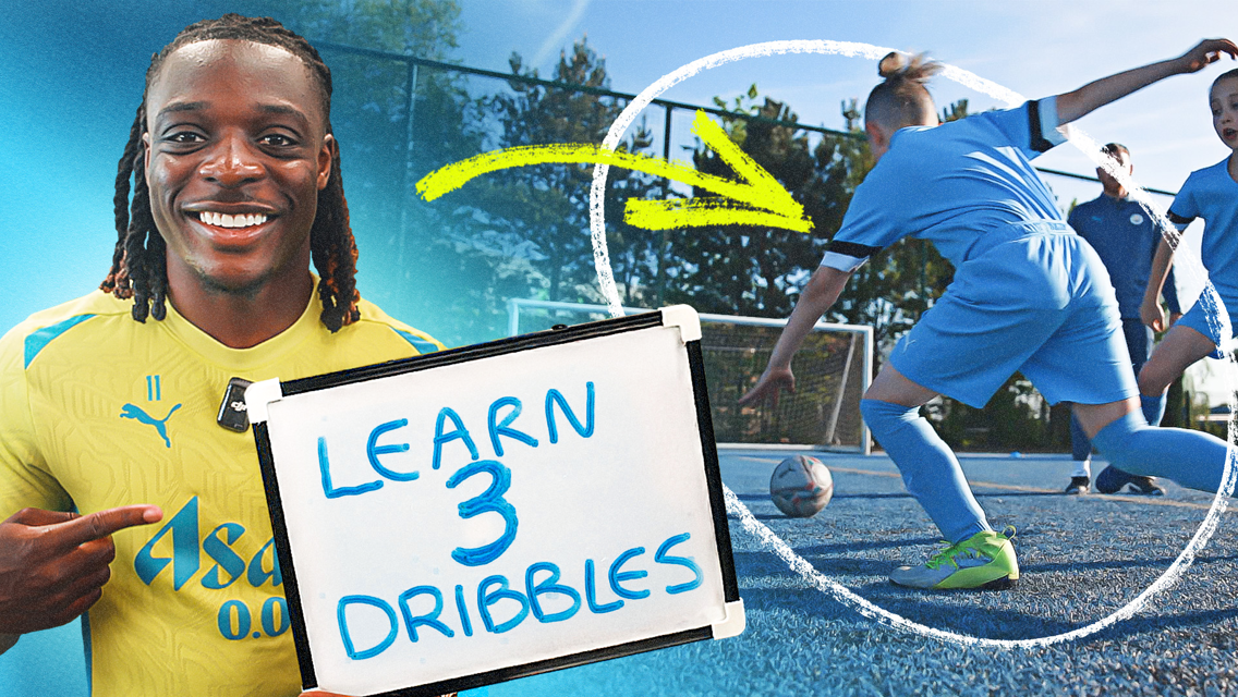 Learn three dribbles with Jeremy Doku