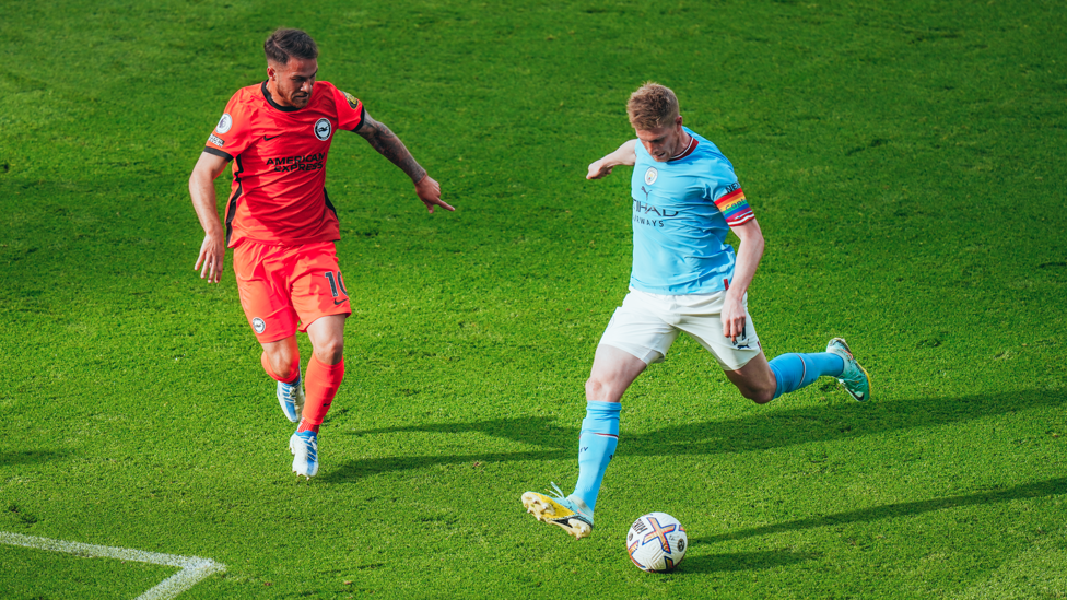 ON THE HUNT : KDB looks to inspire an opener.