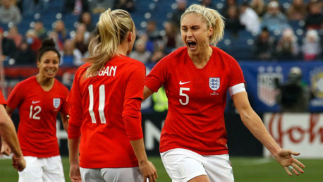 BLUES: Houghton and Parris starred for the Lionesses 
