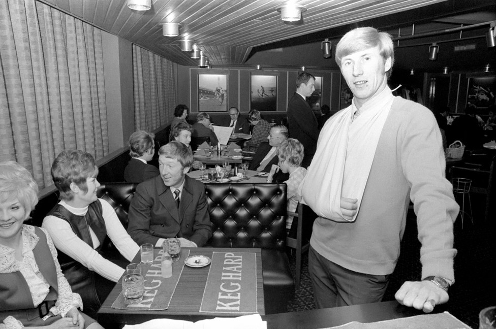 BUSINESSMAN: At the Bell-Waldron restaurant in Whitefield