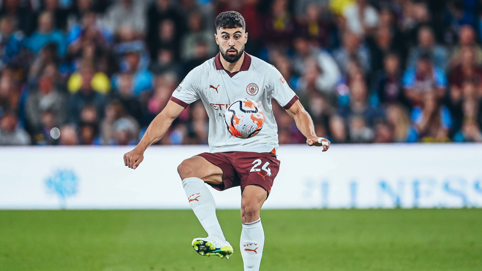 NEW BOY : Gvardiol makes his first appearance for City.