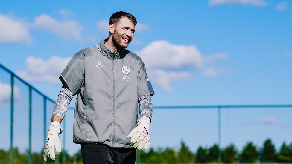 SUNNY SCENERY : Marcus Bettinelli enjoying the picturesque weather. 