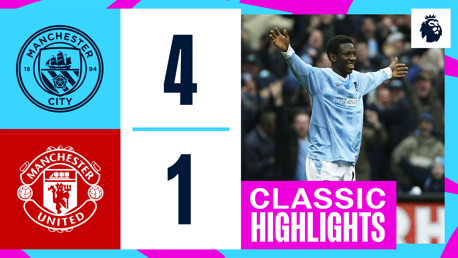 Classic highlights: City 4-1 Manchester United – 2003/04 