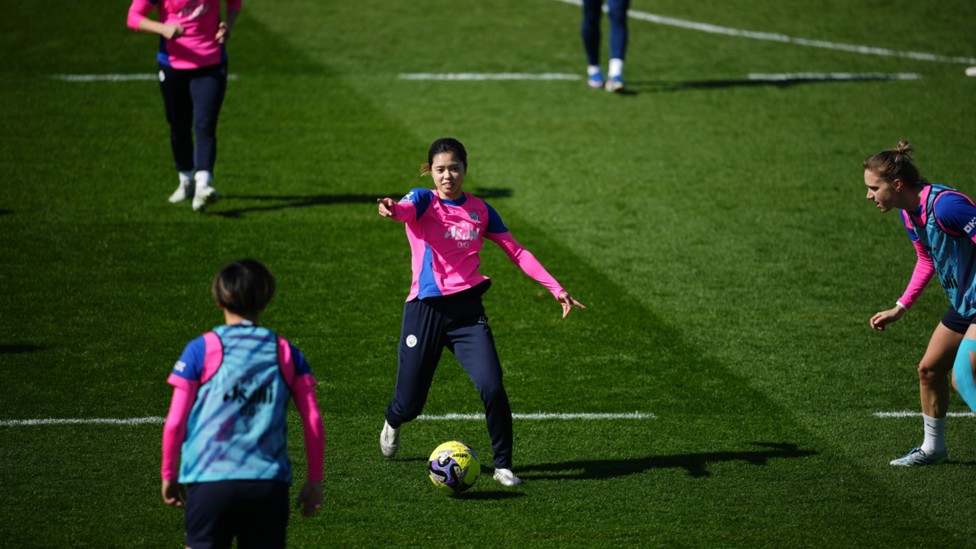 MIDDLE MARCH: Yui Hasegawa directing operations.