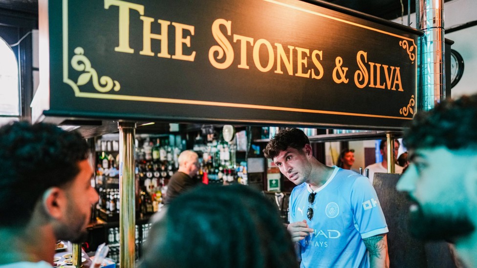 STONES AND SILVA : John gets a round in