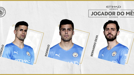 Jogador Etihad do mês de Novembro: Votação aberta!