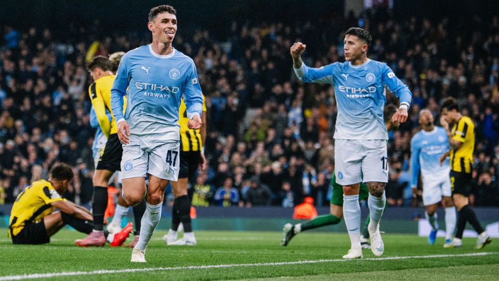 FANTASTIC FODEN : Celebrates doubling our lead!