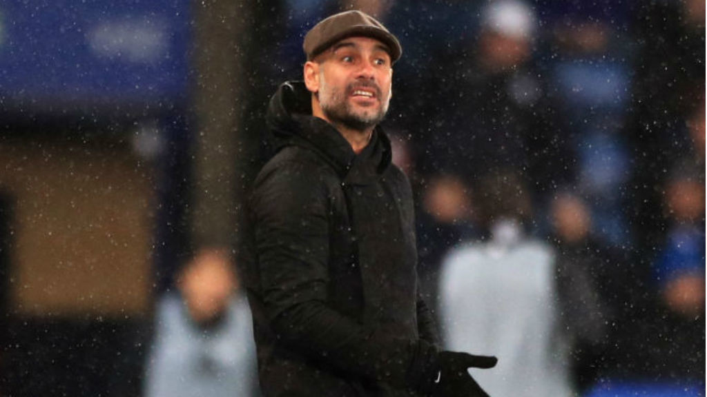GUIDING VOICE: Pep Guardiola urges City on