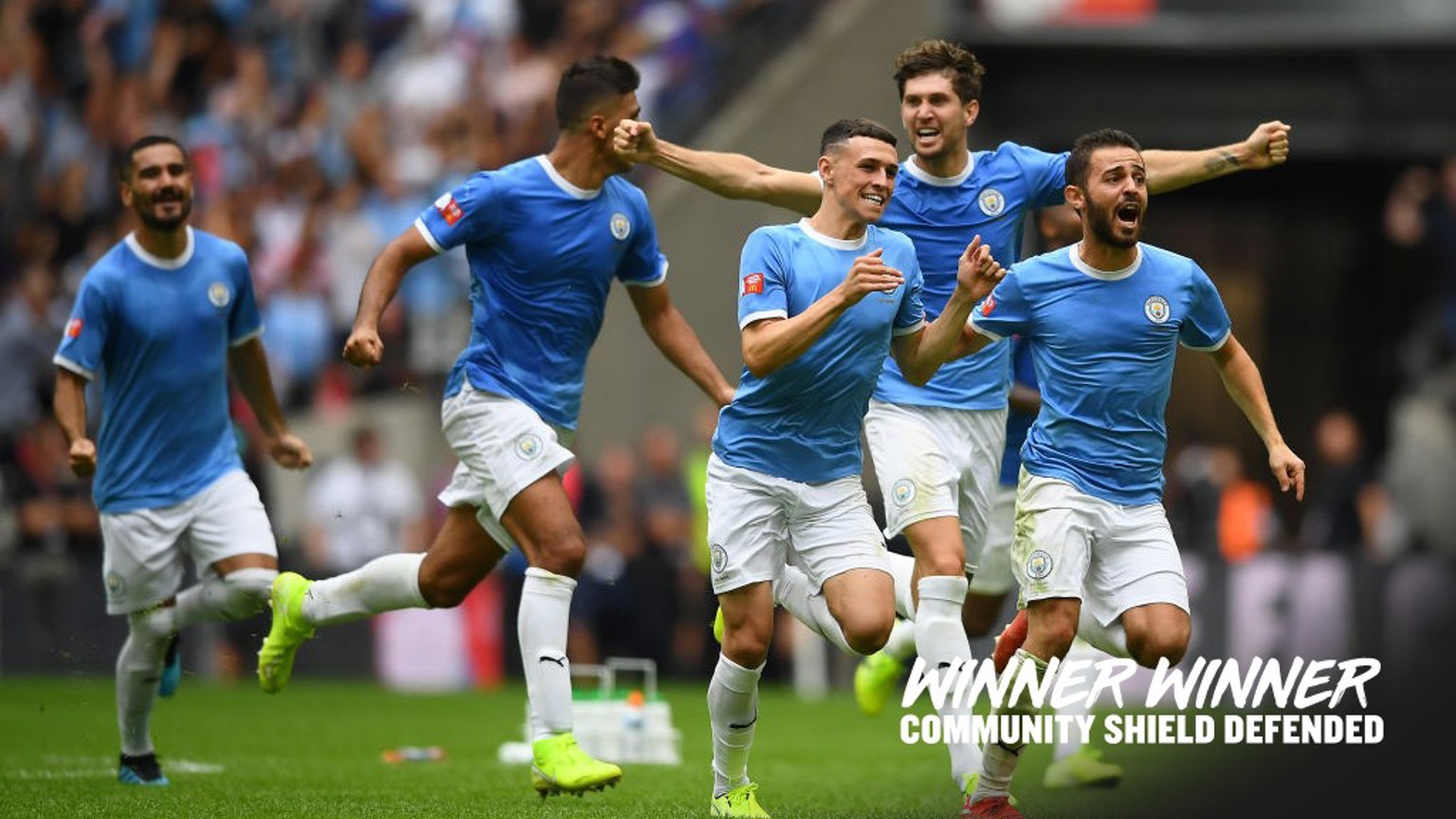 WINNERS: Community Shield champions 2019.
