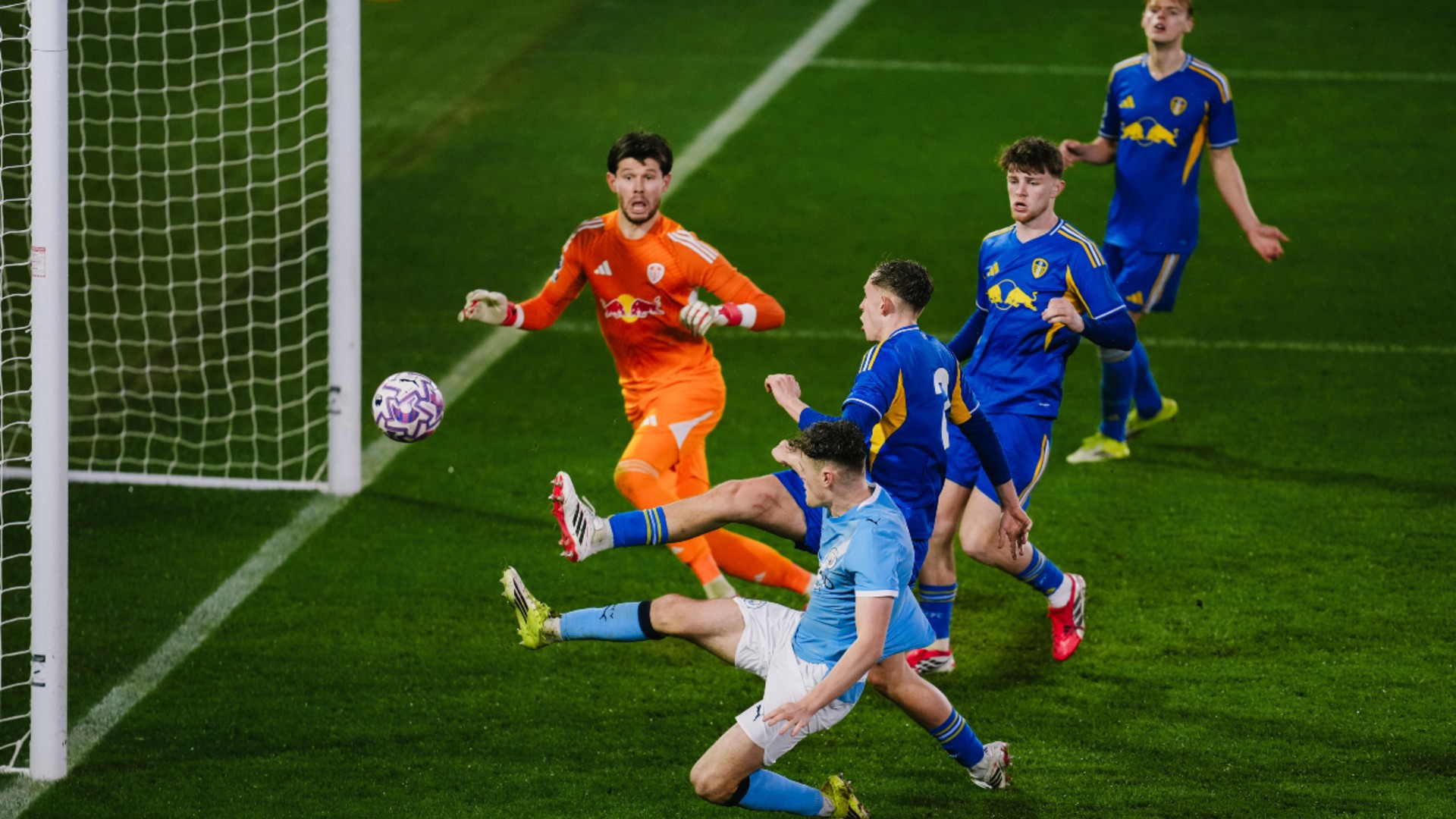 SUPER STRIKER : Matty Warhurst doubles City's lead. 