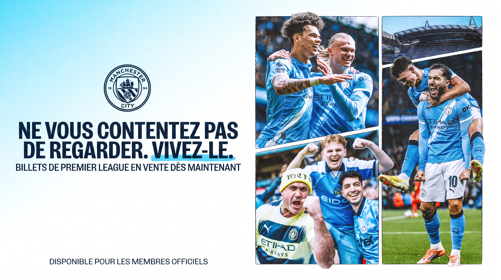 Billets pour les matches à domicile de Premier League désormais en vente