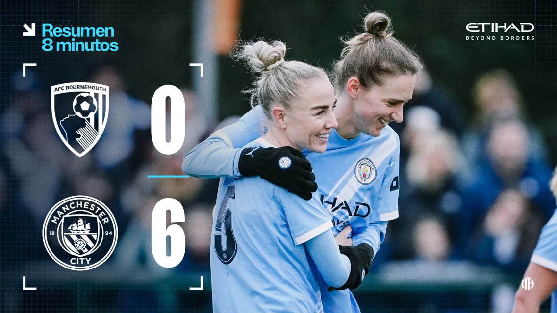 Bournemouth 0-6 City: resumen extendido