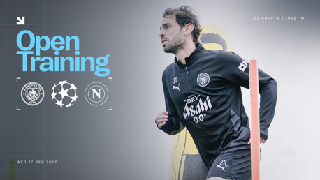Open Training: City prepare for Napoli UCL opener