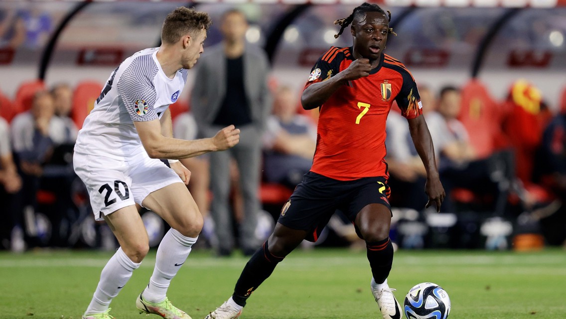 Doku completes 90 minutes in Belgium victory over Estonia