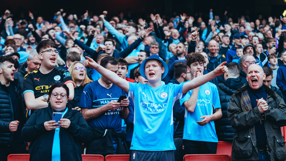 BLUE ARMY : Thank you for your incredible support at the Emirates!