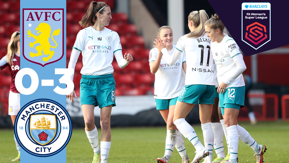 FA WSL highlights: Aston Villa 0-3 City