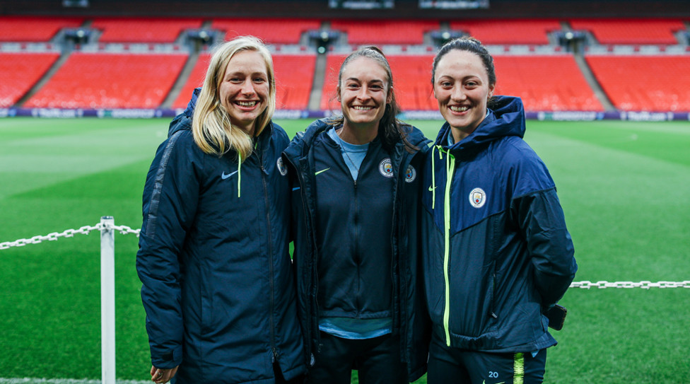 TALENTED TRIO : Pauline Bremer, Tessa Wullaert and Megan Campbell