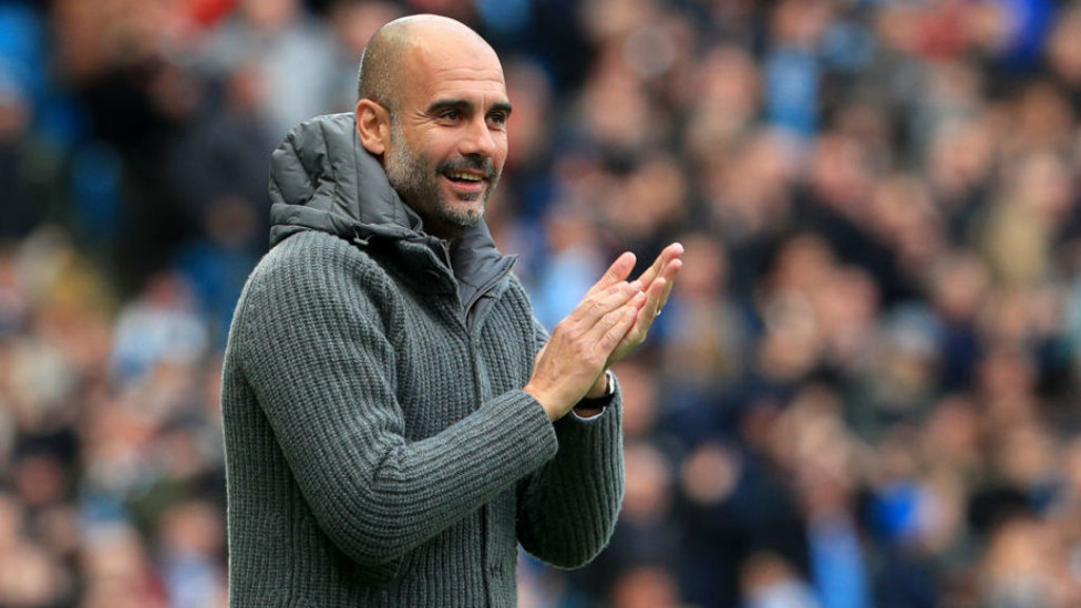 GUARDIOLA. Satisfecho, pero exigente.