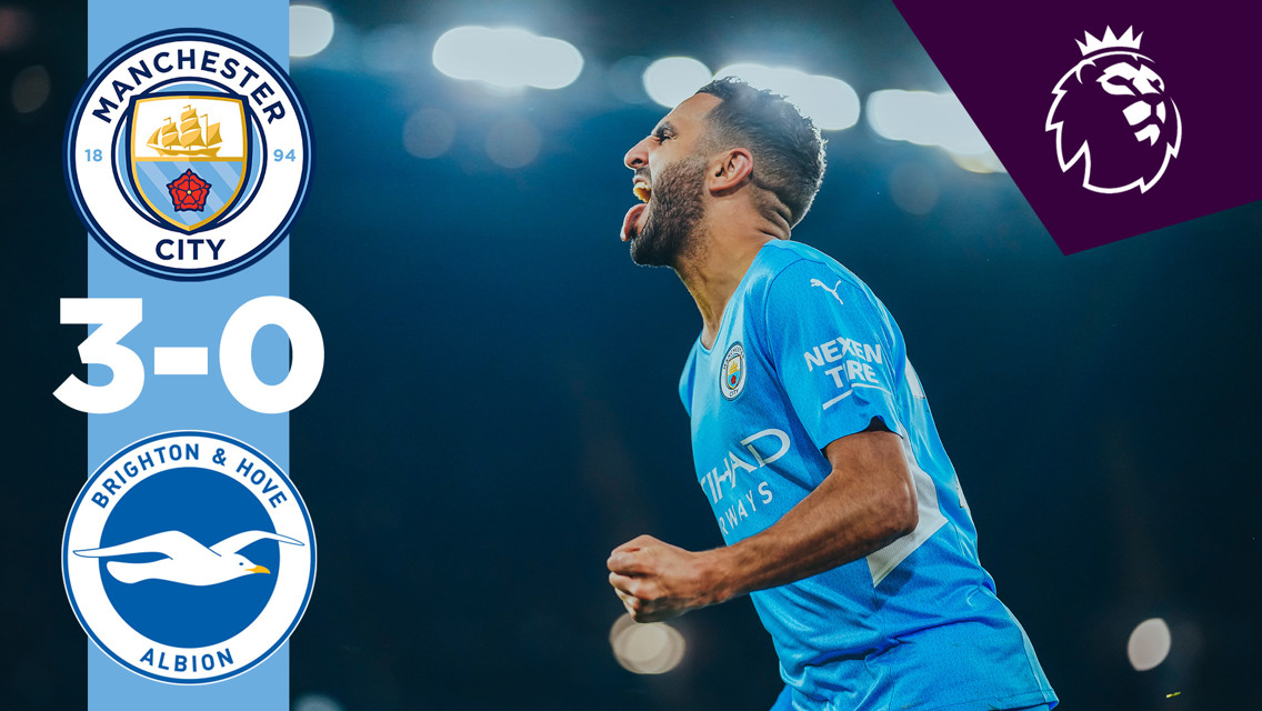 City 3-0 Brighton: Brief highlights