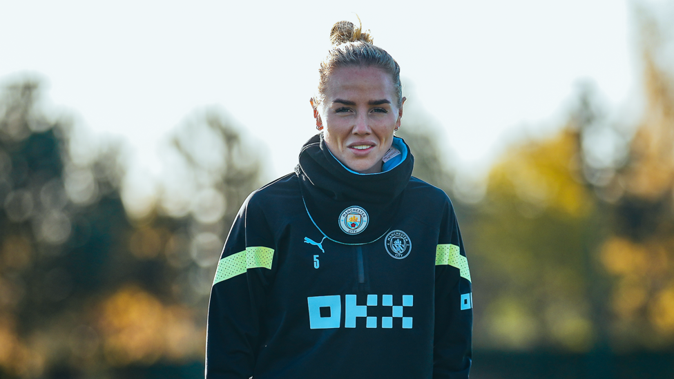 GREENWOOD GRIN : Alex Greenwood smiles for the camera