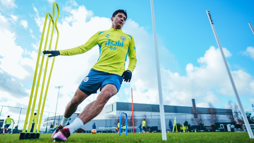 HARD YARDS : Abdukodir Khusanov has his eyes set on the weekend's trip to Arsenal.