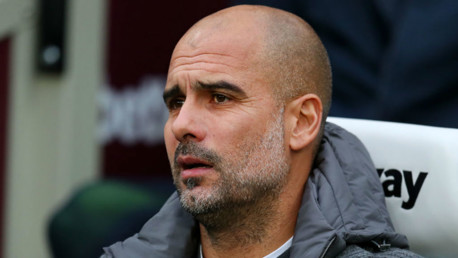 WATCHING BRIEF: Pep Guardiola looks on at the London Stadium