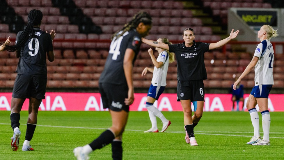 DREAM DEBUT : Grace Clinton finds the net in her maiden City appearance