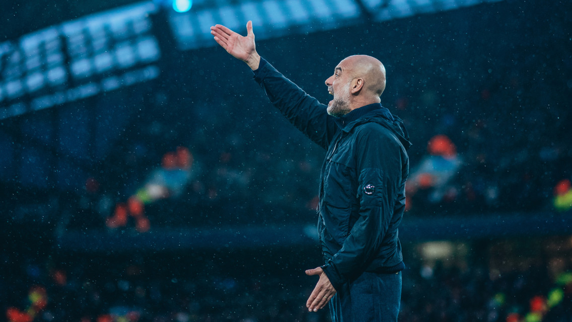 THE BOSS: On the touchline.