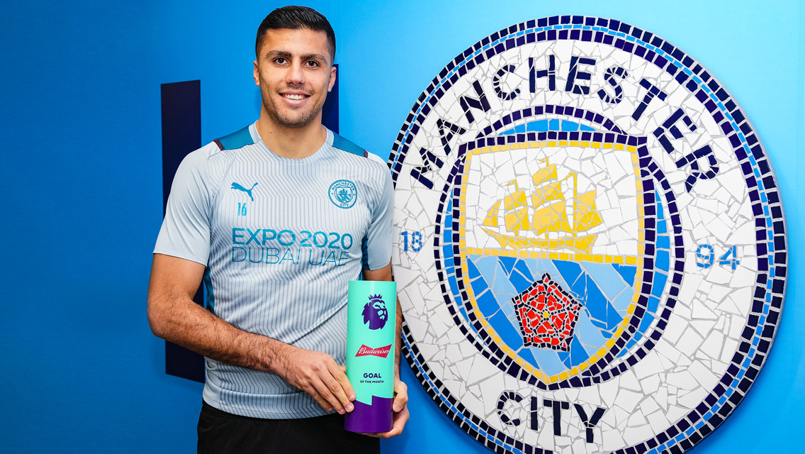 Rodrigo wins Premier League Goal of the Month prize 
