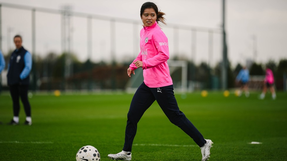 ON THE BALL: As always, Yui Hasegawa