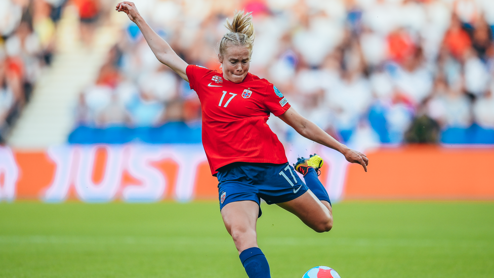 NO WAY THROUGH : Julie Blakstad played all three games before Norway's group stage elimination